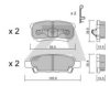 AISIN BPMI-2001 Brake Pad Set, disc brake